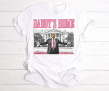 Load image into Gallery viewer, Trump &quot;DADDY&#39;S HOME&quot; (Splatter Sweatshirt, Sweatshirt, Tee)
