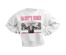 Load image into Gallery viewer, Trump &quot;DADDY&#39;S HOME&quot; (Splatter Sweatshirt, Sweatshirt, Tee)
