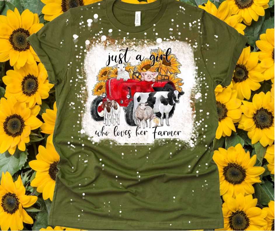 Just a Girl Bleached Tee (Farm)